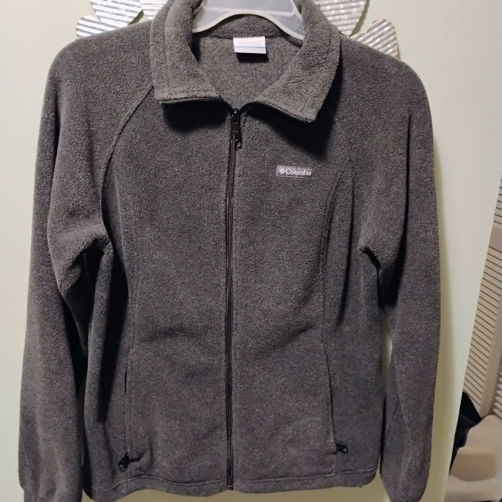 Columbia Charcoal Full-Zip Fleece Jacket